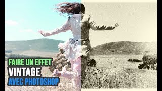 Comment faire un effet vintage  Photoshop Tutorials [upl. by Barbra]