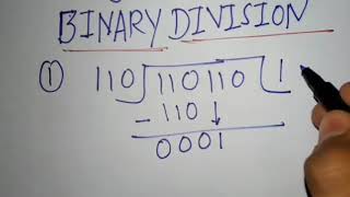 Binary Division  How To Divide Two Binary Numbers [upl. by Fulviah]