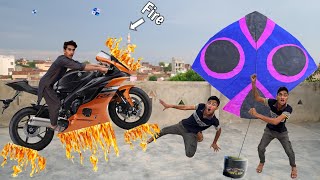 Kite amp Nasir Havey Bike Fire 🔥 Abubaker  Kite Catch [upl. by Aleel655]