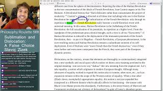 Philosophy Roulette 568  Sublimation and Dislocation A False Choice Slavoj Žižek [upl. by Bor]