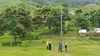 Foreigner Building House in the Philippines  Electric meter  Finishing the Riprap  House Update [upl. by Ecinerev]