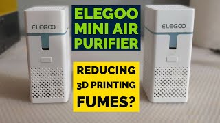 Elegoo mini air purifier  Does it reduce resin fumes and odor [upl. by Asoj]