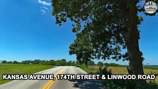 4K Kansas Avenue 174th Street amp Linwood Rd KS32 Kaw Valley Scenic Highway Bonner Springs to Grant [upl. by Zelda]