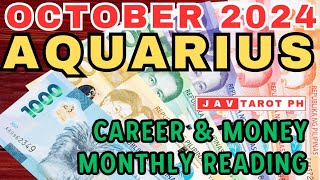 AQUARIUS October 2024 Career and Money MONTHLY Gabay Tarot Reading [upl. by Dyob]