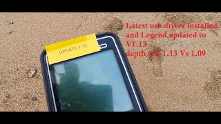 Depth test of V113 Vs V109  Nokta legend  latest USB driver installed from silicone lab [upl. by Sharman]