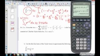 Using Taylor Series to Approximate Definite Integrals [upl. by Segroeg]