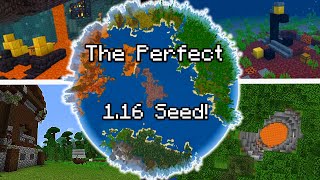 The Perfect 116 Seed 10 BiomesAll 4 Nether BiomesNether Fortress And Piglin Bastion At SPAWN [upl. by Ailito]