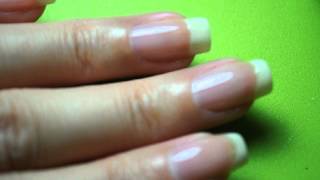 Sparkly American Manicure Tutorial [upl. by Chrissa]