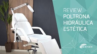 Poltrona Hidráulica Estética Branca  Estek Tecnologia em Produtos [upl. by Alor579]