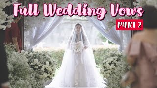 FULL WEDDING VOWS amp CEREMONY of Ryan Jarina amp Trina quotHopiaquot Legaspi  PART 23 [upl. by Flori]