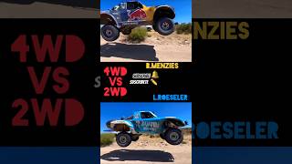 Trophy truck 4wd VS 2wd truck racing race offroad baja shorts trophytruck score offroading [upl. by Julieta]