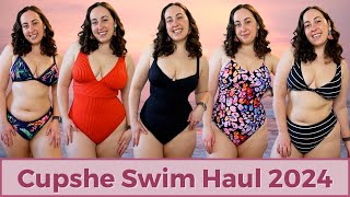 Spring 2024 Cupshe Swim Haul  Review  Bikinis One Pieces and Shaping Swimwear [upl. by Lehcar250]