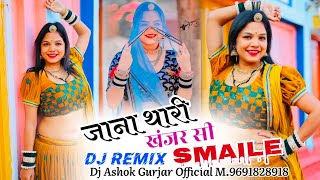 जाना थारी खंजर सी स्माइल  Jana Thari Khanjar Si smile Dj Song  Rajsthani New Song 2025 [upl. by Balmuth]