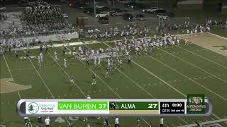 Alma High School Varsity Football  Alma Airedales vs Van Buren Pointers [upl. by Anelagna]