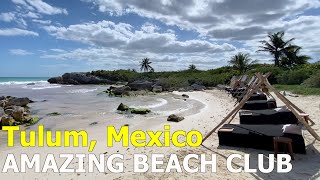 Gitano Beach Club in Tulum Mexico [upl. by Yci]