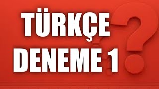 KPSS  TÜRKÇE DENEME 1 [upl. by Ferwerda]