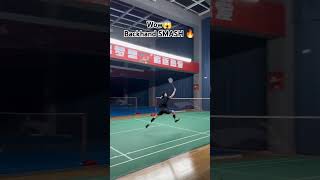 Wow Backhand SMASH😱🔥 badminton bwfworldchampionships badmintonlovers shorts [upl. by Eugen]