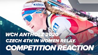 Antholz 2020 Czech Women 4th in Relay [upl. by Ahtimat]