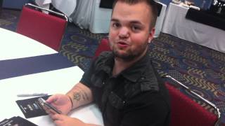 Hornswoggle makes a big announcement at WrestleMania Axxess [upl. by Tacy839]