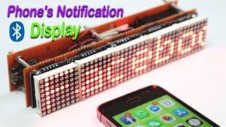 8x40 Phones Notification Bluetooth Matrix Display [upl. by Longley]