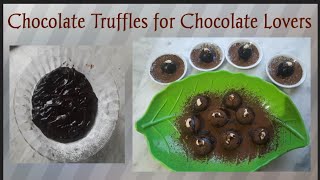 Chocolate Truffles  Chocolate Lovers Easy amp Simple Truffles at home Simple Miracles by Radha [upl. by Erodaeht]