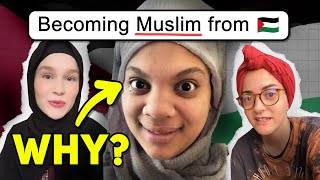 People converting to Islam because of Palestine [upl. by Yasui]