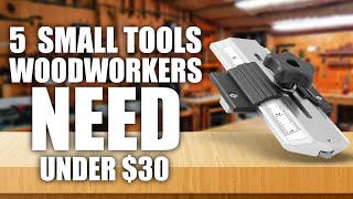 5 Tools Under 30 Every Woodworker Needs [upl. by Eecyak36]