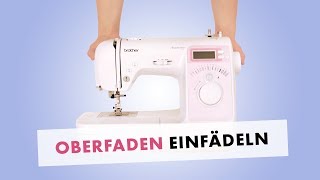 Anleitung Oberfaden einfädeln an der Nähmaschine  so gehts [upl. by Sirrad]