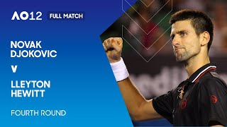 Novak Djokovic v Lleyton Hewitt Full Match  Australian Open 2012 Fourth Round [upl. by Anu]