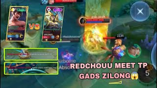 Redchouu vs Top global Tp gads Zilong😱 [upl. by Golter]