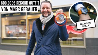 MARC GEBAUER und DAS 800000€ REKORD OUTFIT 😱🔥💸  WIE VIEL IST DEIN OUTFIT WERT  MAHAN [upl. by Urbannai]