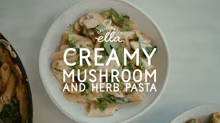 10 Minute Creamy Mushroom amp Herb Pasta  Deliciously Ella  Deliciously Ella [upl. by Fischer]