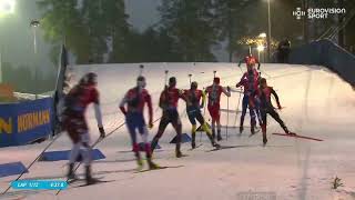 Biathlon World Cup 2425 Race 3 Relay Men Kontiolahti Finland [upl. by Ordnaxela]