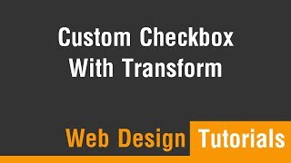 Arabic Tutorials  Create Custom Checkbox With Transform Animation [upl. by Ewart717]