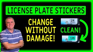 The CLEANEST Way to Change Your License Plate Registration Sticker [upl. by Rozanna268]