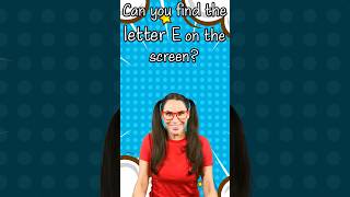 Can you find the letter E on the screen Spotting letters for Kids shorts letters alphabet [upl. by Led]