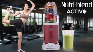 Wonderchef Nutriblend Activ Mixer Grinder Blender Smoothie Maker 500W 22000 RPM 100 [upl. by Kanya]