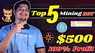 500 Profit Confirmed 😁  Top 5 Crypto Mining BOT In 2024  Best Telegram TapToMine Bot🔥 [upl. by Arhat338]