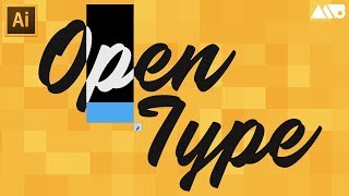 How to Use Alternative Characters in OpenType Fonts with Adobe Illustrator Tutorial [upl. by Pollard104]