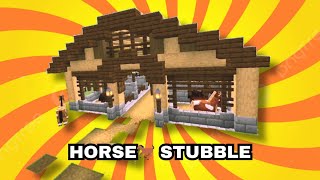 horse 🐴 stable minecraft tutorials 🧑🏻‍🌾⚒️ minecraftindonesia minecraft viralvideo richtahayt [upl. by Ereynihc]