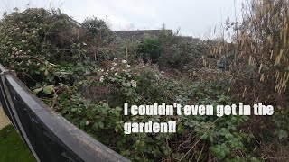 Elderly man was stuck in his house  HUGE yard clear up  my biggest FREE garden job so far [upl. by Anitsihc]