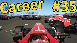 F1 2013 Career Mode Part 35 Indian Grand Prix 100 Race [upl. by Eidok]