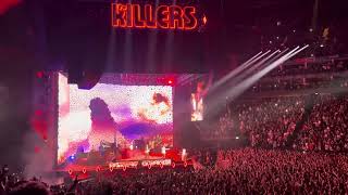 The Killers  Human The O2 Arena London 080724 [upl. by Nalahs595]