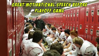 Great Motivational Speech Before Playoff Game [upl. by Tolman]