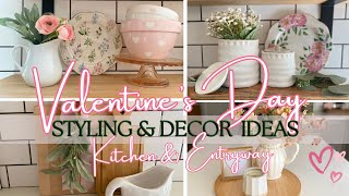 Valentines Day Styling amp Decor Ideas Valentines Day Decor Ideas Kitchen amp Entryway 💕 [upl. by Ayikahs]