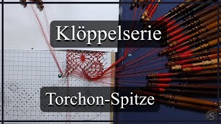 Klöppelserie  Torchon Rahmen  Teil 16 [upl. by Jerusalem]