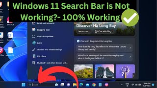 Windows 11 Search Bar is Not Working  4 FIXES 2023 [upl. by Kroll795]