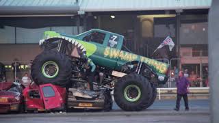 a night out at bangers yarmouth stadium monster truck caravan smashing fireworks crashes [upl. by Nrev]