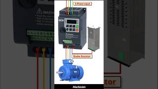 Connecting 3phase VFD with motor and brake resistor  VFD wiring vfd motordriver motor shorts [upl. by Ellerahs350]