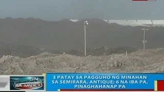 BP Di bababa sa 5 patay sa pagguho ng minahan sa Semirara Antique [upl. by Fairfield]